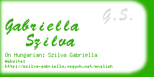 gabriella szilva business card